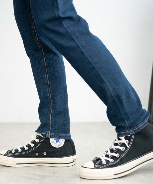 WEGO（ウィゴー）の「WEGO/ハイウエストストレッチスキニーパンツ（デニムパンツ・レディース・ダークインディゴブルー/ブラック・MEDIUM/X-SMALL/SMALL）」の9枚目の写真