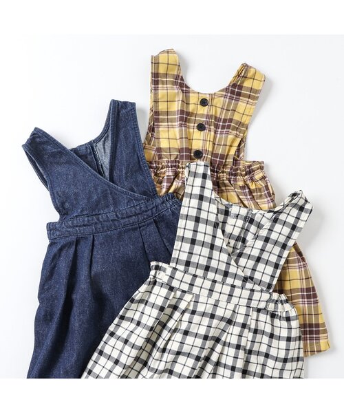 BREEZE(ブリーズ)の「2WAYジャンスカ(ジャンパースカート・キッズ・アイボリー/イエロー/インディゴブルー・130/100/120/90/110/80)」の13枚目の写真