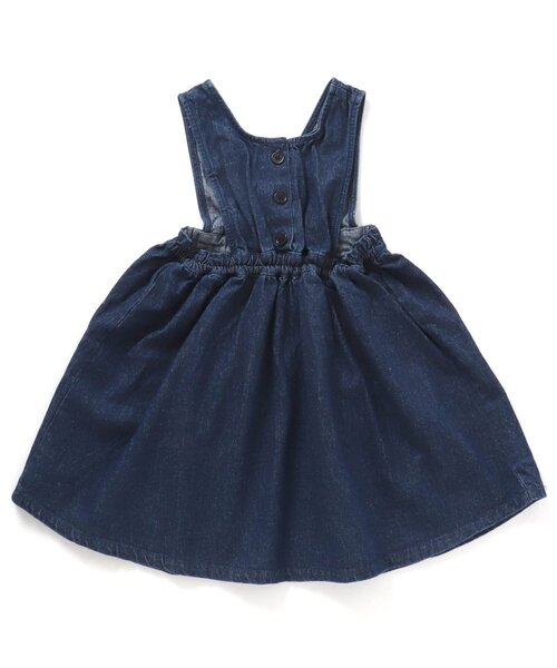 BREEZE(ブリーズ)の「2WAYジャンスカ(ジャンパースカート・キッズ・アイボリー/イエロー/インディゴブルー・130/100/120/90/110/80)」の9枚目の写真