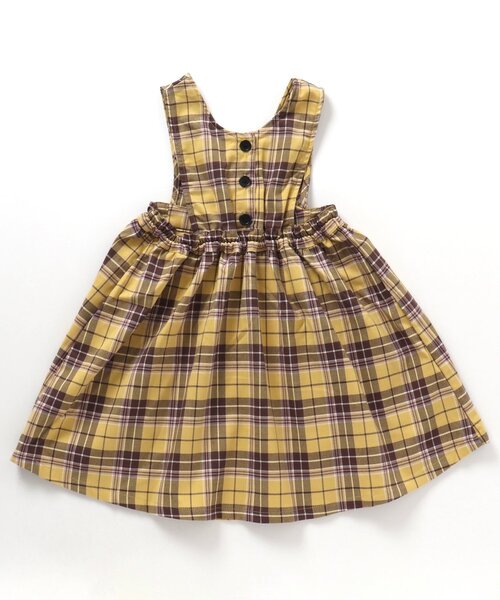 BREEZE(ブリーズ)の「2WAYジャンスカ(ジャンパースカート・キッズ・アイボリー/イエロー/インディゴブルー・130/100/120/90/110/80)」の7枚目の写真