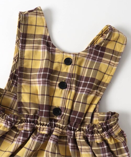 BREEZE(ブリーズ)の「2WAYジャンスカ(ジャンパースカート・キッズ・アイボリー/イエロー/インディゴブルー・130/100/120/90/110/80)」の5枚目の写真