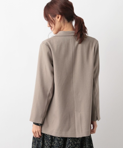 GLOBAL WORK（グローバルワーク）の「お手入れらくらくSET UPWジャケット/MATINEE LINE/969685（トレンチコート・レディース・チャコールグレー/モカ/ベージュ・MEDIUM/LARGE/SMALL）」の7枚目の写真