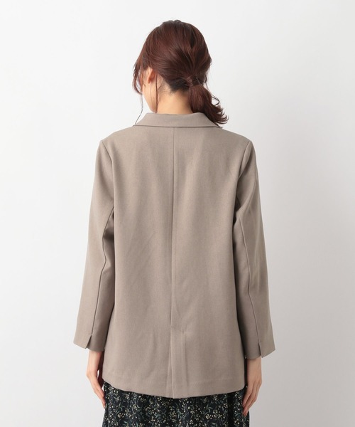 GLOBAL WORK（グローバルワーク）の「お手入れらくらくSET UPWジャケット/MATINEE LINE/969685（トレンチコート・レディース・チャコールグレー/モカ/ベージュ・MEDIUM/LARGE/SMALL）」の10枚目の写真