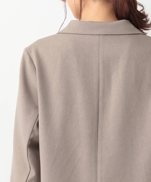 GLOBAL WORK（グローバルワーク）の「お手入れらくらくSET UPWジャケット/MATINEE LINE/969685（トレンチコート・レディース・チャコールグレー/モカ/ベージュ・MEDIUM/LARGE/SMALL）」の12枚目の写真