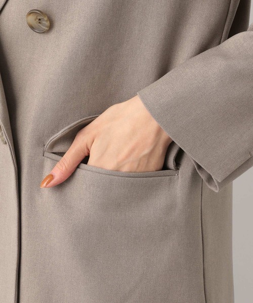 GLOBAL WORK（グローバルワーク）の「お手入れらくらくSET UPWジャケット/MATINEE LINE/969685（トレンチコート・レディース・チャコールグレー/モカ/ベージュ・MEDIUM/LARGE/SMALL）」の14枚目の写真