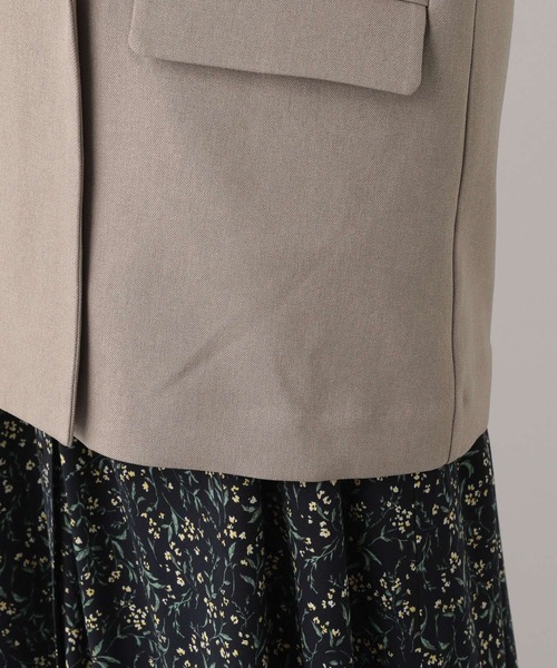 GLOBAL WORK（グローバルワーク）の「お手入れらくらくSET UPWジャケット/MATINEE LINE/969685（トレンチコート・レディース・チャコールグレー/モカ/ベージュ・MEDIUM/LARGE/SMALL）」の15枚目の写真