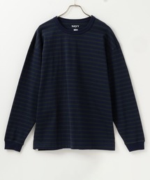 NAVY USコットン100% ボーダー長袖Tシャツ