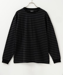 NAVY USコットン100% ボーダー長袖Tシャツ