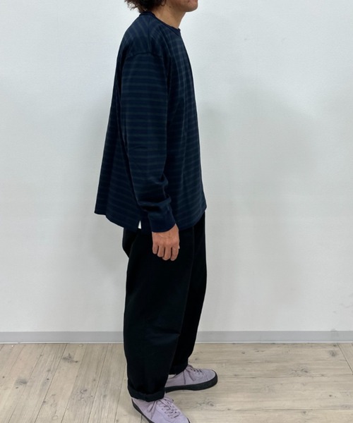 SURT◆長袖Tシャツ/--/コットン/BLU/ボーダー 楽天市場】スノーピーク ヘビーコットンボーダーロングスリーブT