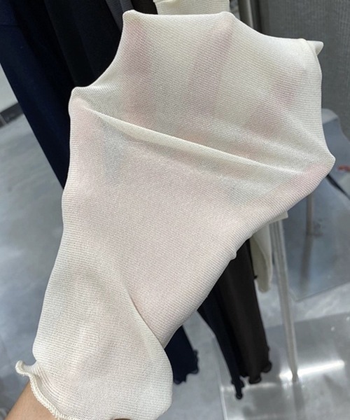 DiamondHearts（ダイヤモンドハーツ）の「シースルートップス（Tシャツ/カットソー・レディース・グレー/ブラック/ベージュ/ホワイト/ライトベージュ・FREE）」の16枚目の写真