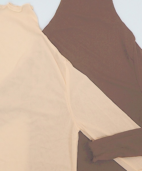 DiamondHearts（ダイヤモンドハーツ）の「シースルートップス（Tシャツ/カットソー・レディース・グレー/ブラック/ベージュ/ホワイト/ライトベージュ・FREE）」の17枚目の写真