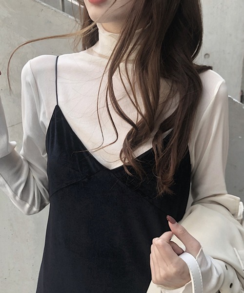 DiamondHearts（ダイヤモンドハーツ）の「シースルートップス（Tシャツ/カットソー・レディース・グレー/ブラック/ベージュ/ホワイト/ライトベージュ・FREE）」の22枚目の写真