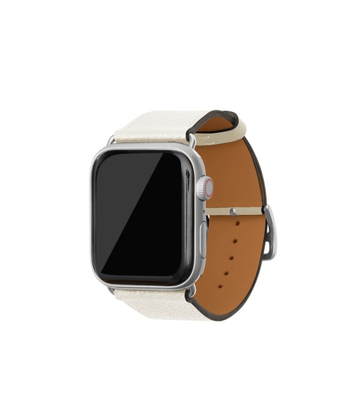 BONAVENTURA（ボナベンチュラ）の「ノービレ Apple Watch レザーバンド【44mm/45mm/46mm/49mm, M/Lサイズ】 (アダプター：シルバー)（デジタル腕時計・レディース・ベージュ系その他/ブラック/ライトピンク/ブラウン/ブルー系その他/ホワイト/ネイビー/チャコールグレー・FREE）」の2枚目の写真