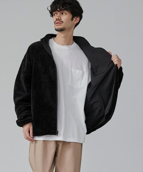 coen(コーエン)の「<Parknik>リバーシブルナイロンボアブルゾン(ブルゾン・メンズ・ネイビー/ブラック/オリーブ・XL/L/M/S)」の10枚目の写真