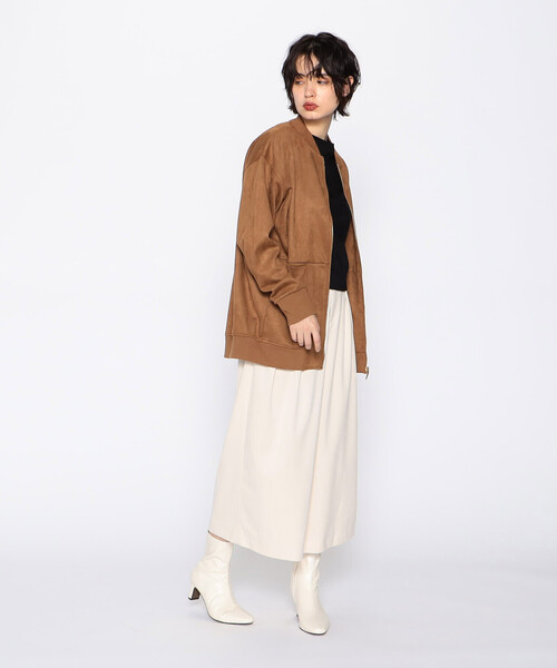 COMME CA ISM（コムサイズム）の「ベロアコーデュロイジャージー　ガウチョパンツ（その他パンツ・レディース・チャコール/ネイビー/ベージュ・SMALL/MEDIUM/LARGE）」の7枚目の写真