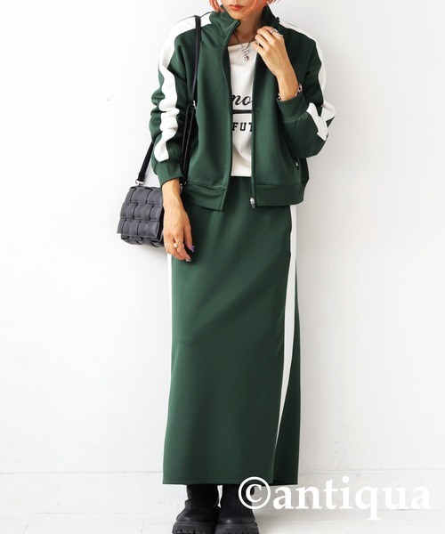antiqua（アンティカ）の「ライン配色スカート（スカート・レディース・グリーン系その他/ブラック系その他/ブラウン系その他・FREE）」の19枚目の写真