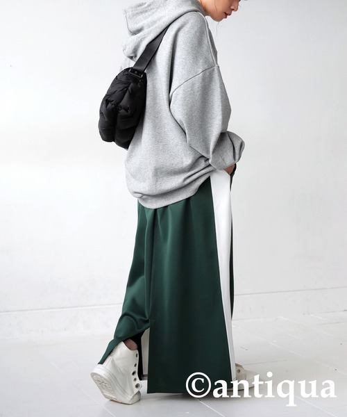 antiqua（アンティカ）の「ライン配色スカート（スカート・レディース・グリーン系その他/ブラック系その他/ブラウン系その他・FREE）」の17枚目の写真