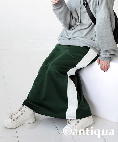 antiqua（アンティカ）の「ライン配色スカート（スカート・レディース・グリーン系その他/ブラック系その他/ブラウン系その他・FREE）」の18枚目の写真