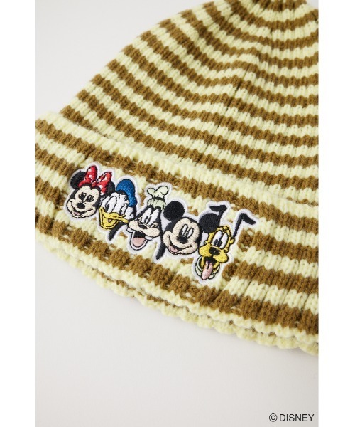 Disney SERIES CREATED by MUS（ディズニーシリーズクリエイテッドバイエムユーエス）の「MD STRIPED KNIT キャップ（ニットキャップ/ビーニー・レディース・イエロー/オレンジ・FREE）」の10枚目の写真