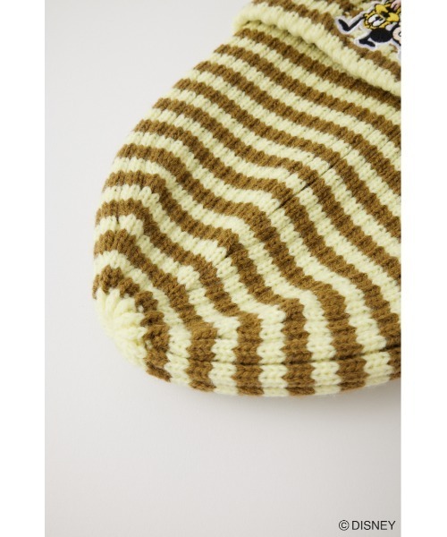 Disney SERIES CREATED by MUS（ディズニーシリーズクリエイテッドバイエムユーエス）の「MD STRIPED KNIT キャップ（ニットキャップ/ビーニー・レディース・イエロー/オレンジ・FREE）」の11枚目の写真