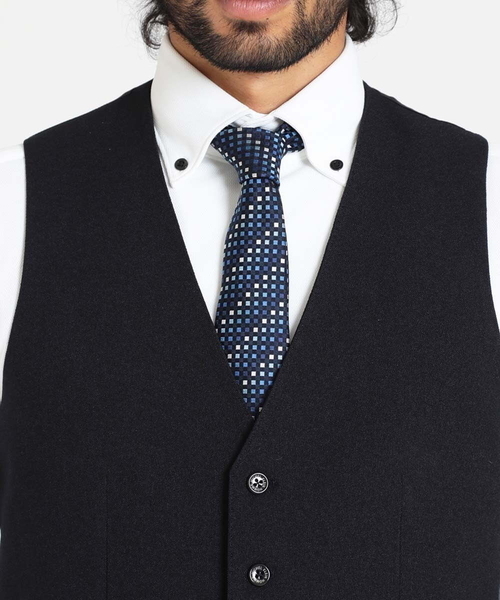 MICHEL KLEIN HOMME (ミッシェルクランオム)の「【2023年モデル】イージーケアベスト(ベスト・メンズ・ネイビー・X-LARGE/LARGE/MEDIUM)」の3枚目の写真