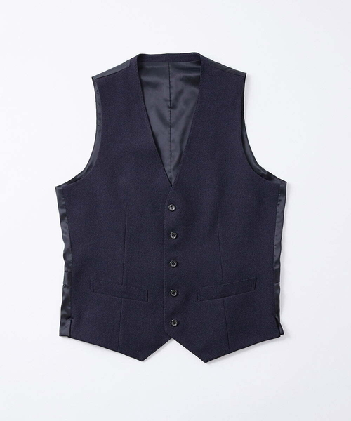 MICHEL KLEIN HOMME (ミッシェルクランオム)の「【2023年モデル】イージーケアベスト(ベスト・メンズ・ネイビー・X-LARGE/LARGE/MEDIUM)」の6枚目の写真