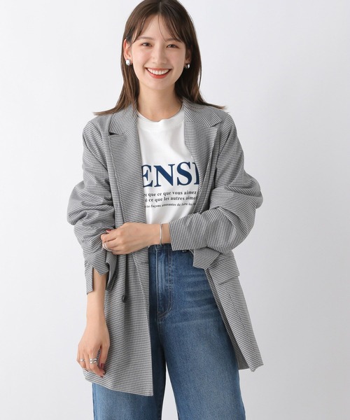 LEPSIM（レプシィム）の「TRダブルオーバージャケット　183968（その他アウター・レディース・キャメル/グレー・FREE）」の5枚目の写真