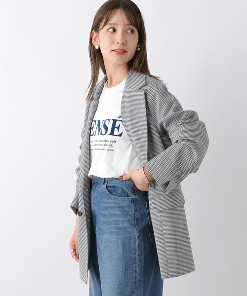 LEPSIM（レプシィム）の「TRダブルオーバージャケット　183968（その他アウター・レディース・キャメル/グレー・FREE）」の6枚目の写真