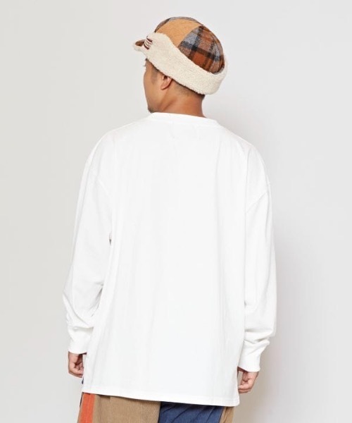 チャイハネ（チャイハネ）の「【チャイハネ】Amina×grn メキティMEN'SロンT（Tシャツ/カットソー・メンズ・ネイビー/ホワイト・FREE）」の7枚目の写真