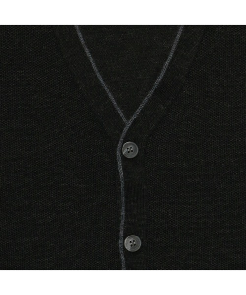 TOKYO SHIRTS（トウキョウシャツ）の「ベーシック ラグランニットカーディガン（カーディガン/ボレロ・メンズ・ブラック/ネイビー・M/L/LL）」の4枚目の写真