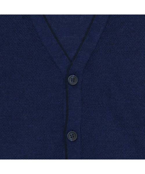 TOKYO SHIRTS（トウキョウシャツ）の「ベーシック ラグランニットカーディガン（カーディガン/ボレロ・メンズ・ブラック/ネイビー・M/L/LL）」の6枚目の写真