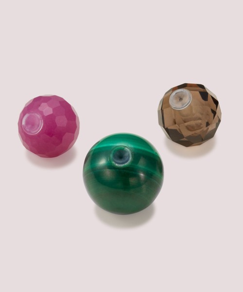 PAS TIERRA（パティエラ）の「【Sol】SVジェムキャッチハーフピアス（Half）（ピアス（片耳用）・レディース・グリーン/ブラウン系その他/ピンク・FREE）」の5枚目の写真