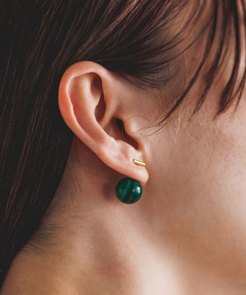 PAS TIERRA（パティエラ）の「【Sol】SVジェムキャッチハーフピアス（Half）（ピアス（片耳用）・レディース・グリーン/ブラウン系その他/ピンク・FREE）」の18枚目の写真