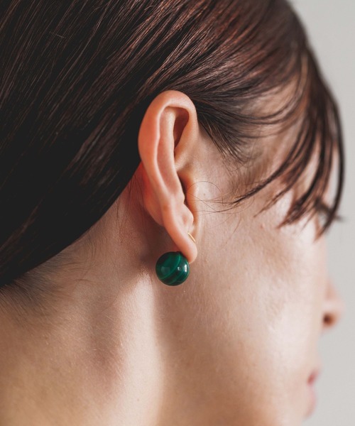 PAS TIERRA（パティエラ）の「【Sol】SVジェムキャッチハーフピアス（Half）（ピアス（片耳用）・レディース・グリーン/ブラウン系その他/ピンク・FREE）」の19枚目の写真