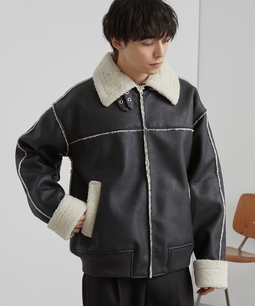 【美品】COS オーバーサイズリバーシブルムートンジャケット　XS Milk様専用 COS オーバーサイズリバーシブルムートンジャケット