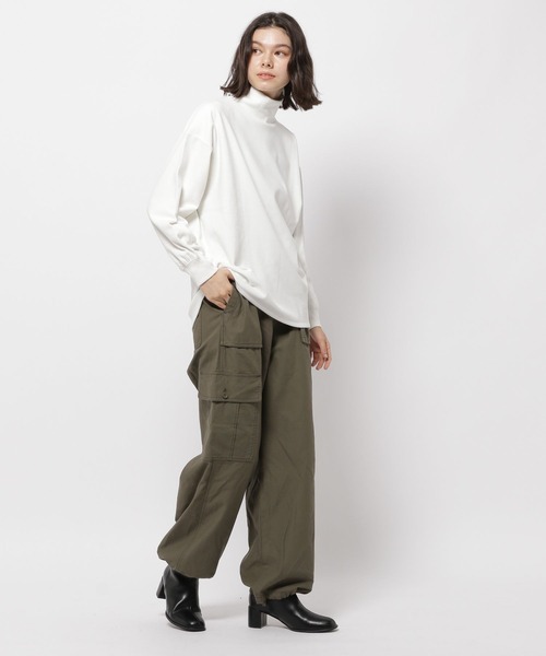 niko and...（ニコアンド）の「起毛スムースタートルプルオーバー（その他トップス・レディース・アイボリー/オフホワイト/ブラック・MEDIUM/LARGE）」の5枚目の写真