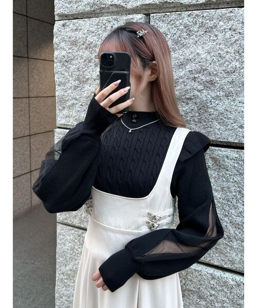 EATME(イートミー)の「ビジューネックレス(ネックレス・レディース・シルバー・FREE)」の2枚目の写真