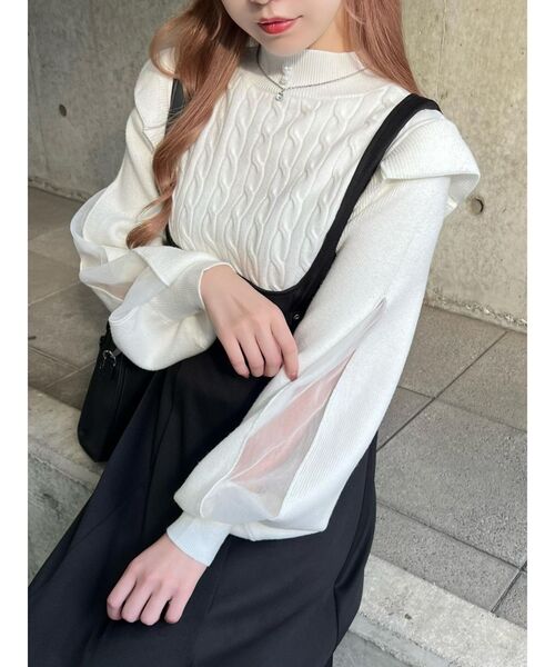 EATME(イートミー)の「ビジューネックレス(ネックレス・レディース・シルバー・FREE)」の5枚目の写真