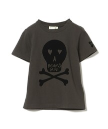 BEAMS mini | BEAMS mini / スカル フロッキー Tシャツ 24SS（90～150cm）(Tシャツ/カットソー)