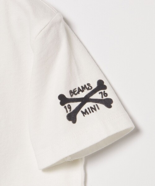 BEAMS mini（ビームスミニ）の「BEAMS mini / スカル フロッキー Tシャツ 24SS（90～150cm）（Tシャツ/カットソー・キッズ・チャコールグレー/オフホワイト・90/150/140/130/100/110/120）」の14枚目の写真