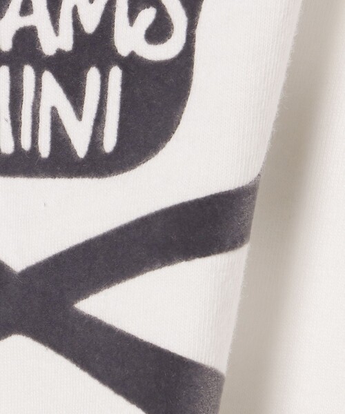 BEAMS mini（ビームスミニ）の「BEAMS mini / スカル フロッキー Tシャツ 24SS（90～150cm）（Tシャツ/カットソー・キッズ・チャコールグレー/オフホワイト・90/150/140/130/100/110/120）」の6枚目の写真