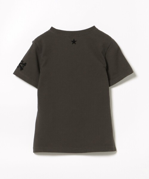 BEAMS mini（ビームスミニ）の「BEAMS mini / スカル フロッキー Tシャツ 24SS（90～150cm）（Tシャツ/カットソー・キッズ・チャコールグレー/オフホワイト・90/150/140/130/100/110/120）」の8枚目の写真
