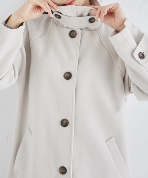 tocco closet ２ＷＡＹアレンジカラーラグランオーバーサイズコート セール】トッコクローゼット tocco closet 2WAYアレンジカラー