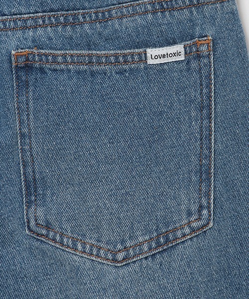 Uri☆新品 ラブトキシック☆裏起毛スキニ－パンツ 140他 セール】【裏起毛】ベルトつきデニムワイドパンツ（その他パンツ