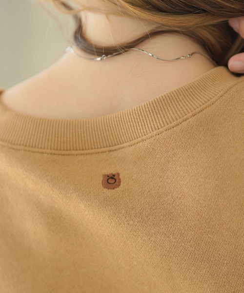 moulis'(ムーリス)の「刺繍オーバーサイズくまスウェット(Tシャツ/カットソー・レディース・ベージュ/ブラウン/ホワイト・LL~3L/M-L)」の11枚目の写真