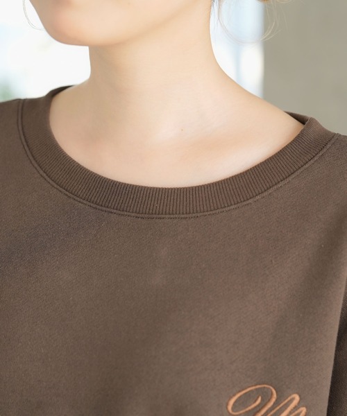 moulis'(ムーリス)の「刺繍オーバーサイズくまスウェット(Tシャツ/カットソー・レディース・ベージュ/ブラウン/ホワイト・LL~3L/M-L)」の20枚目の写真