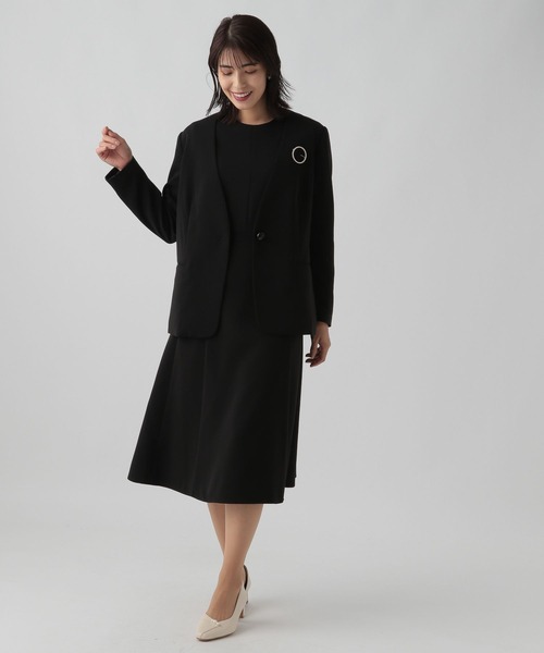 Elura（エルーラ）の「セレモニー&お祝いフレアワンピース（ワンピース・レディース・ネイビー/ブラック・LARGE/MEDIUM/SMALL）」の10枚目の写真