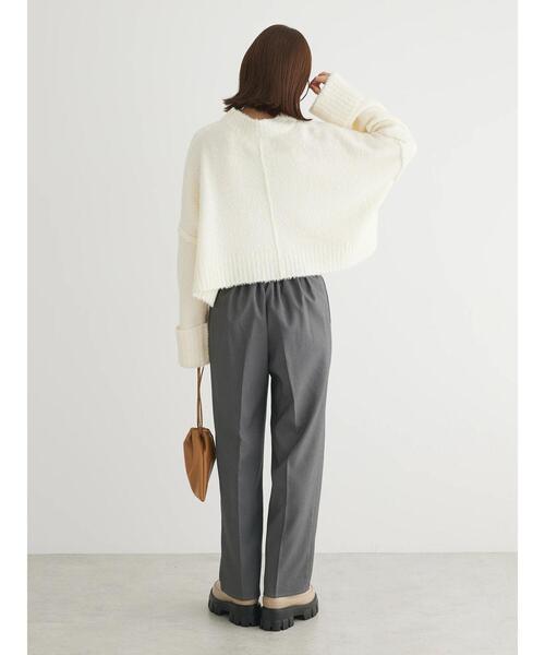 Petit fleur（プチフルール）の「・Petit　Fleur　ブークレワイドニット（ニット/セーター・レディース・ブルー/グリーン/オフホワイト/モカ・FREE）」の9枚目の写真