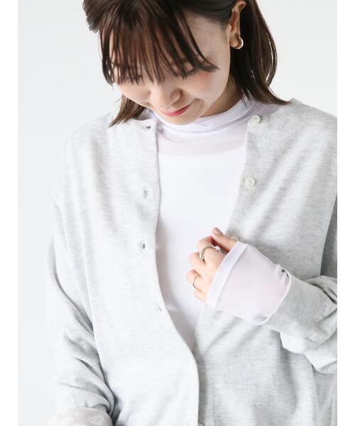 Lugnoncure（ルノンキュール）の「チュールタートルトップス（Tシャツ/カットソー・レディース・オフホワイト/モカ/ブルー/ブラック・F）」の2枚目の写真