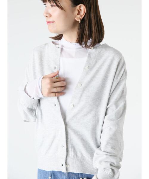 babylclub トップス ホワイト Bab / Bou Jeloud｜リブフーディーサムホール付カットトップス